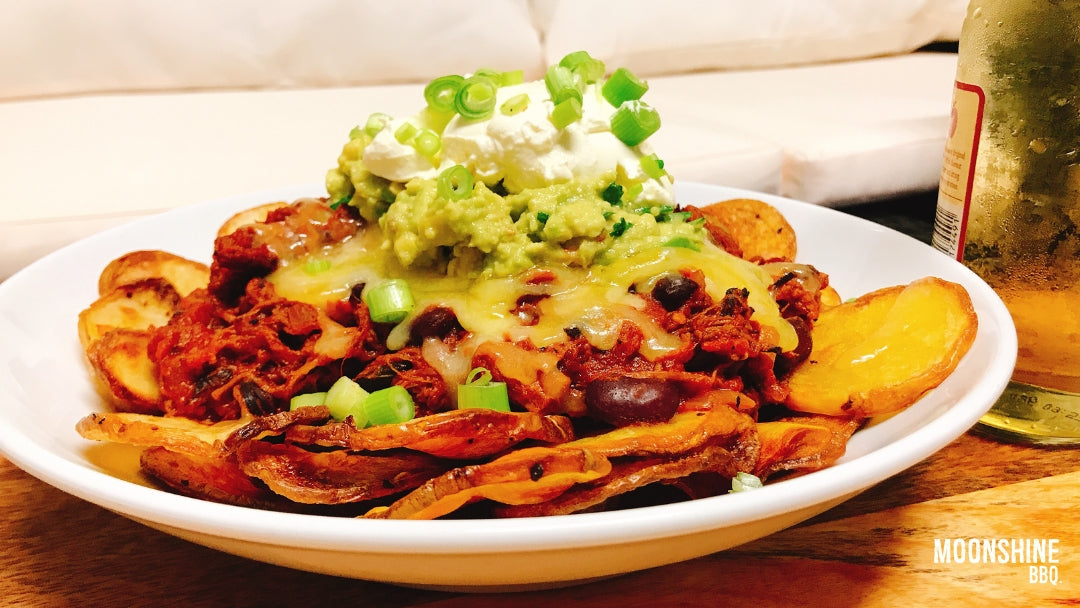 Brisket Nachos with Chilli Salt Potato