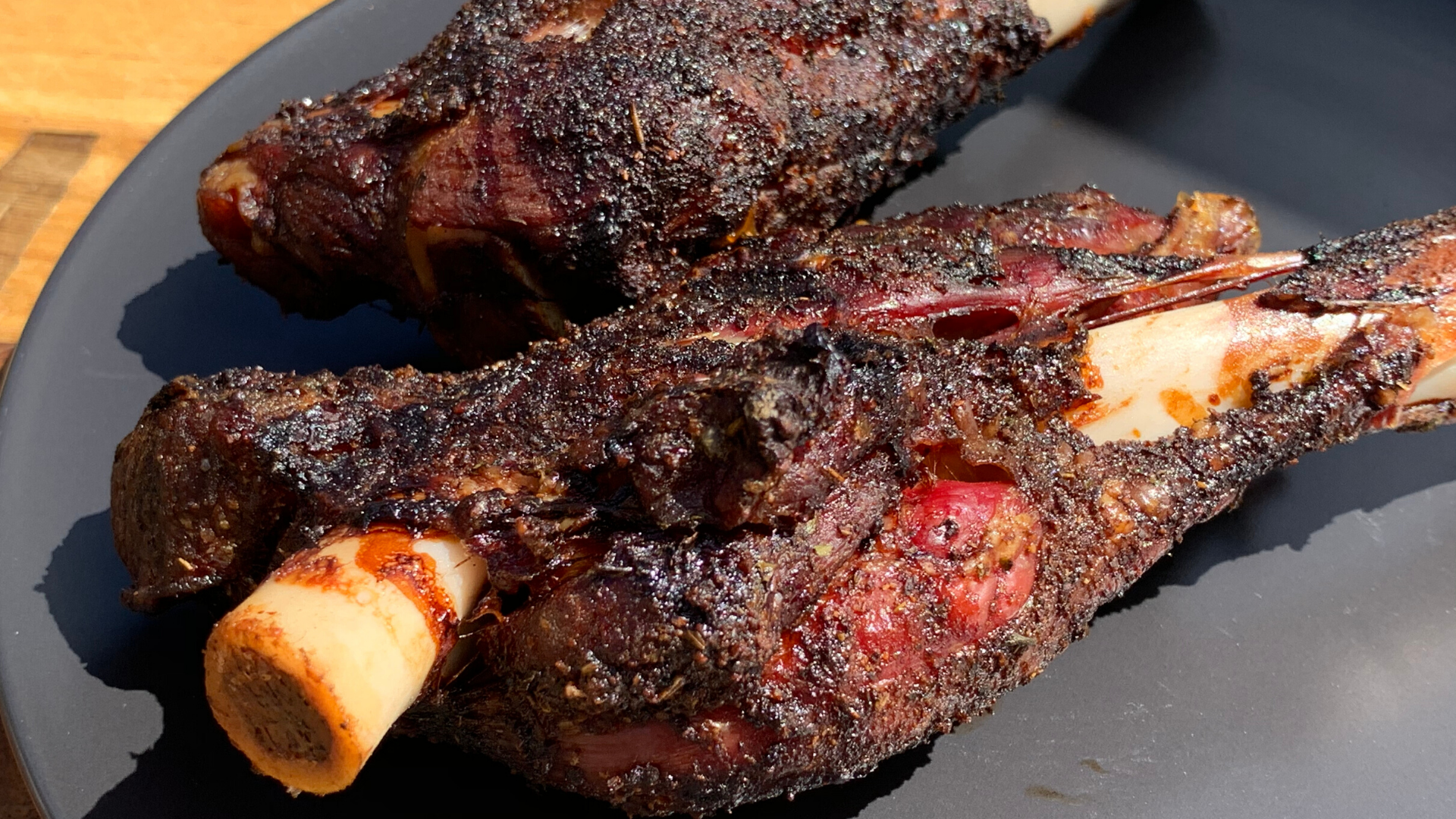 Smoked Lamb Shanks