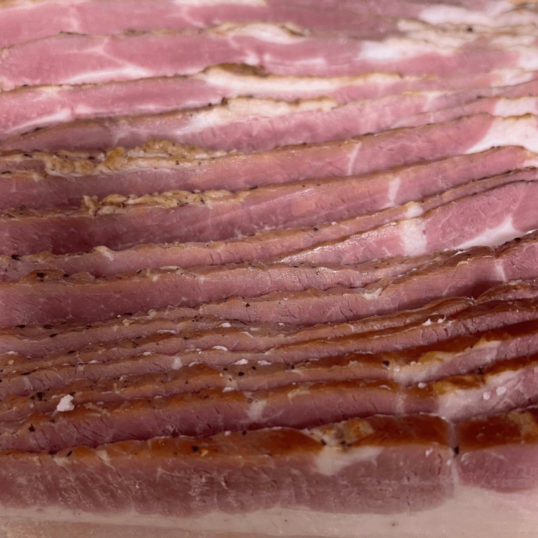 Sliced Moonshine BBQ Bacon