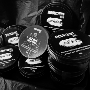 10 tins of Moonshine BBQ Ultimate BBQ Rub Pack